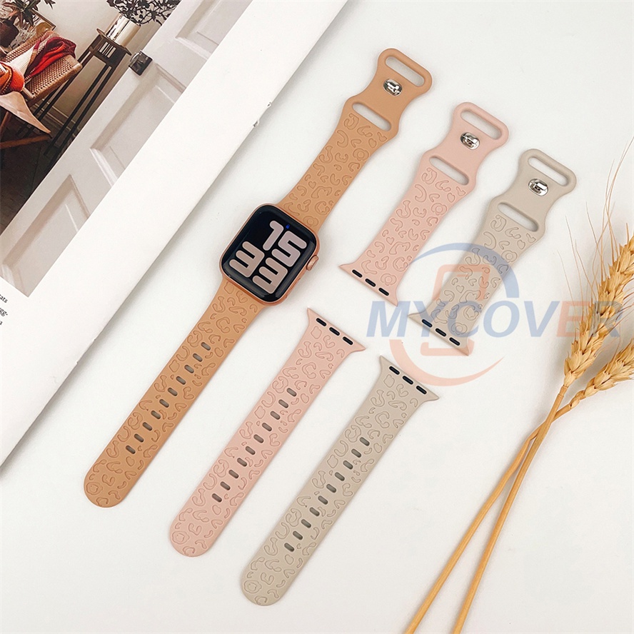 Dây Đeo Silicon Cho Đồng Hồ Thông Minh Apple Watch Series 8 Ultra Pro 7 6 SE 5 4 3 2 1 Size 49mm 41mm 45mm 44mm 42mm 40mm 38mm