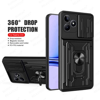 Ốp điện thoại chống sốc có nhẫn đỡ từ tính cho realme c53 realme c53 c53
