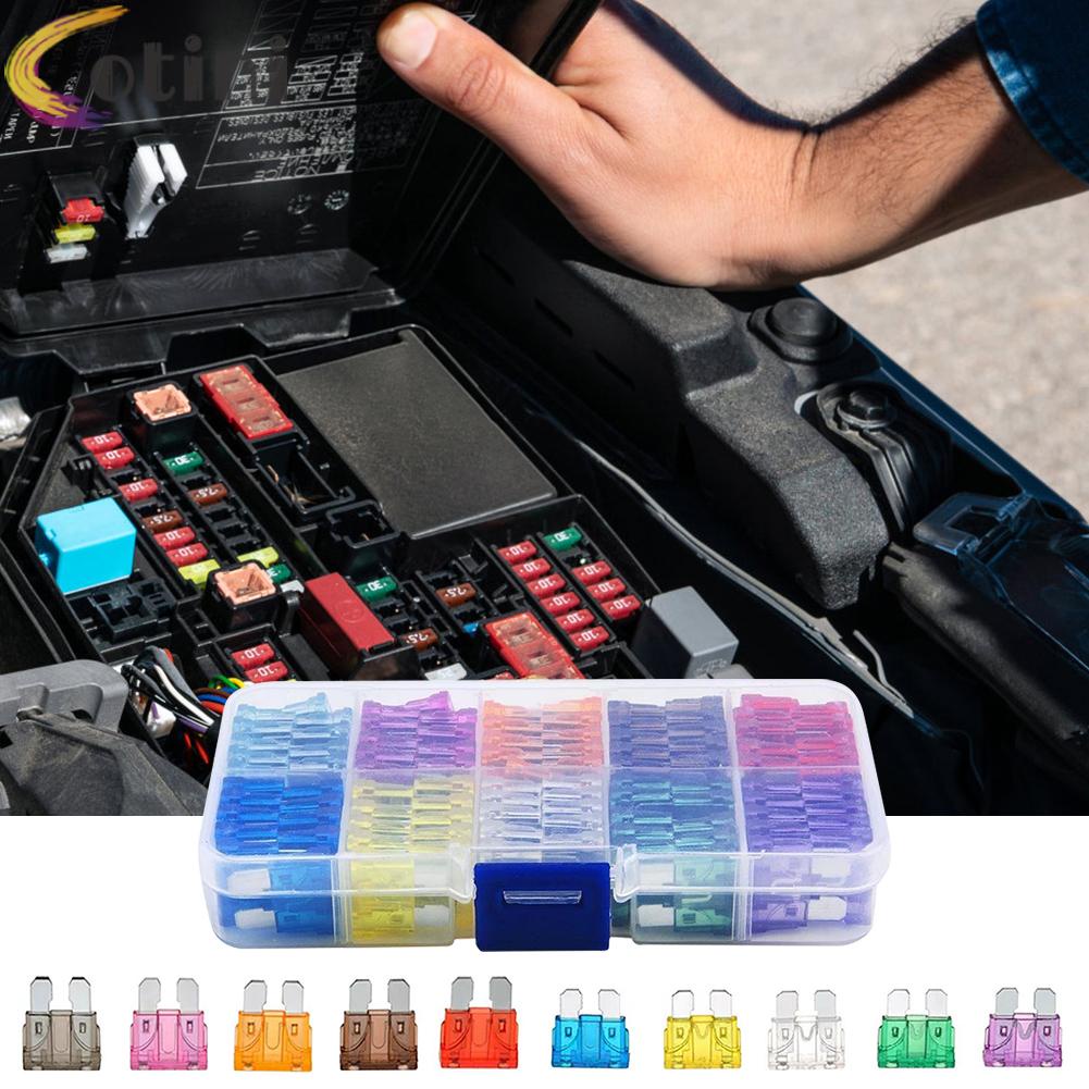 100 Cầu Chì 15A 20A 25A 30A 35A 10 Loại Cho Xe Hơi