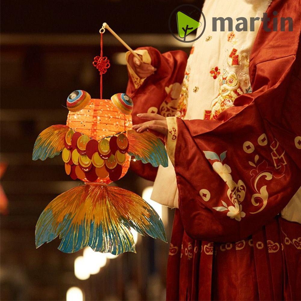 Lồng Đèn MARTIN1 Hình Cá Koi May Mắn Phong Cách Trung Hoa Cổ Điển