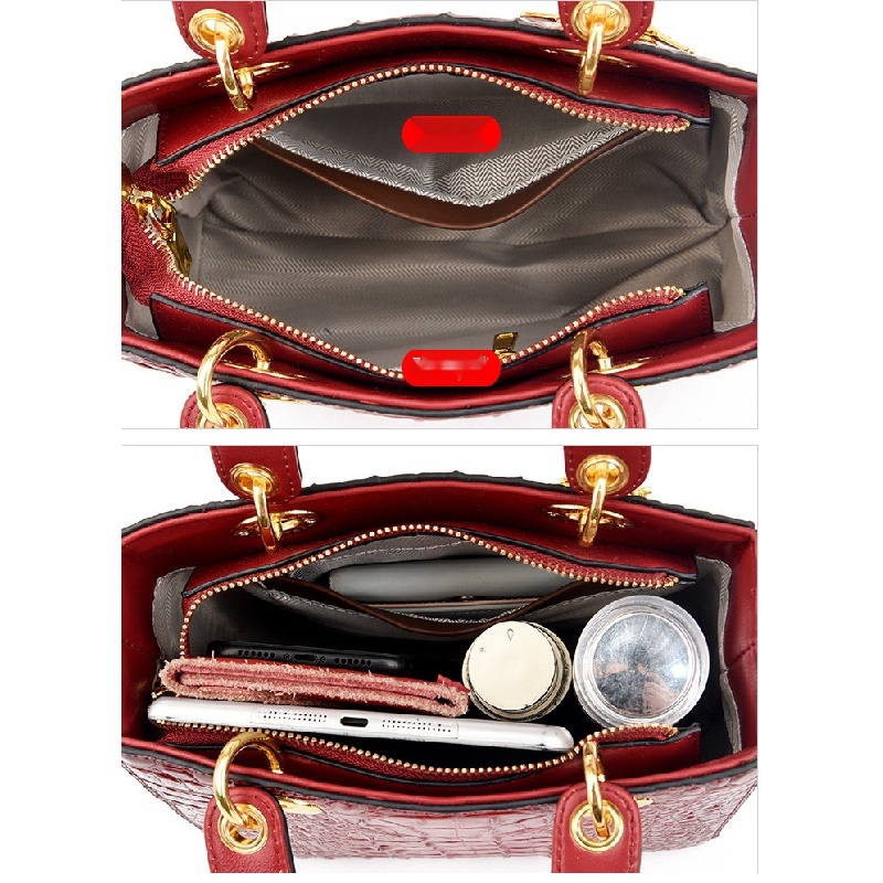 Túi Xách Họa Tiết Da Cá Sấu Cao Cấp Phong Cách Phương Tây Dễ Phối Đồ Hàng Mới Bán Chạy