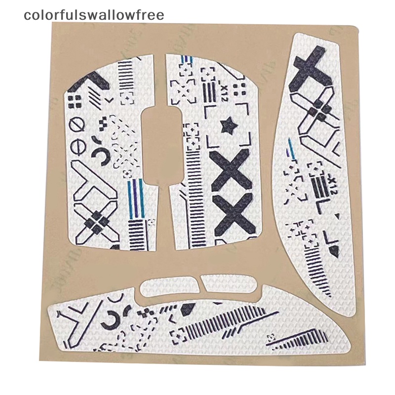 Colorfulswallowfree mouse grip tape skate handmade sticker non slip suck sweat for logitech g pro x superlight g502 g402 g102 / g304 abc