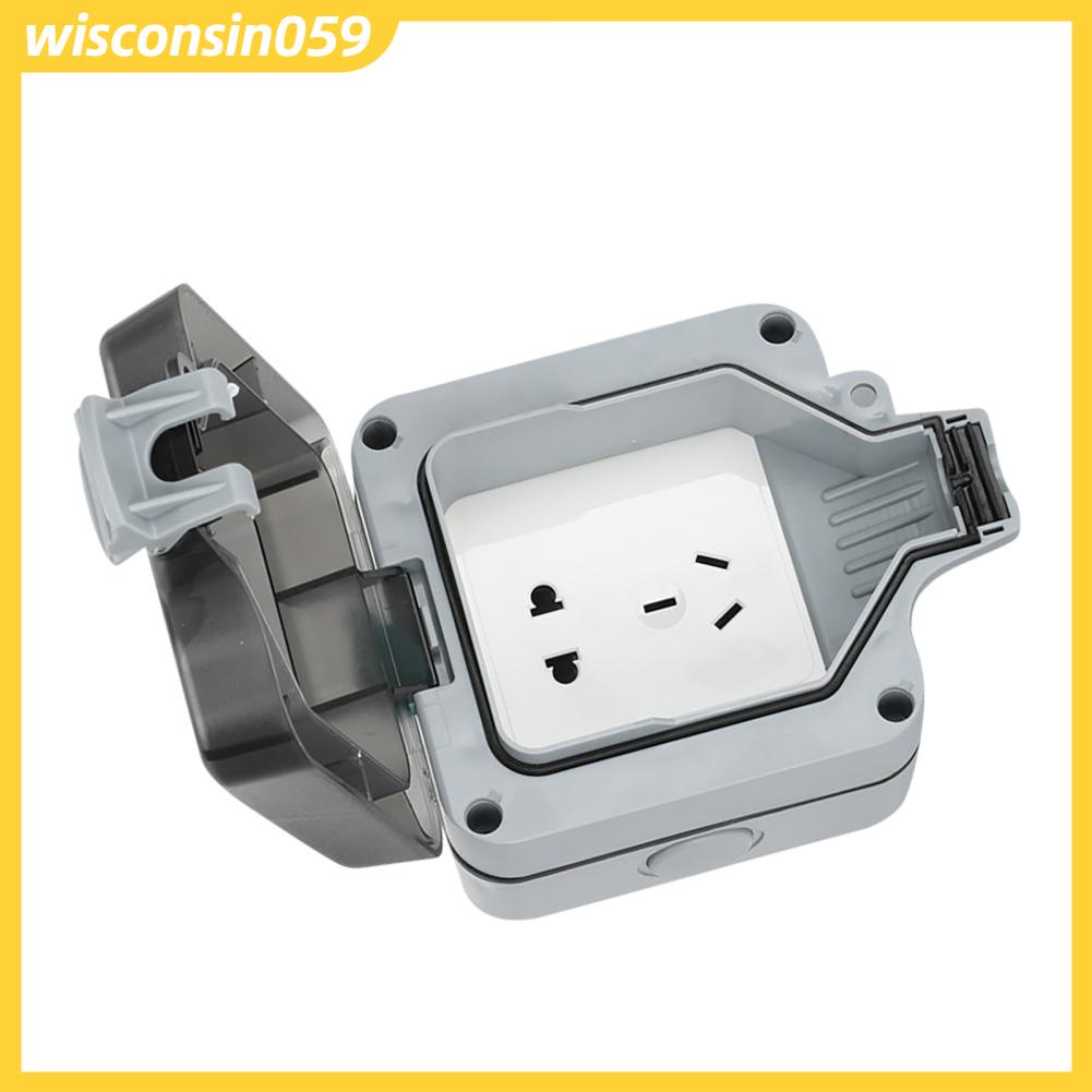 Wisconsin059 Ổ cắm chống nước sạc điện IP66 PC Phụ kiện cho ngoài trời
