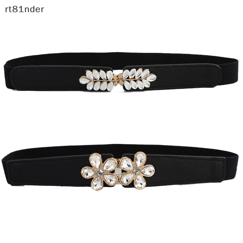 Rt nữ thời trang co giãn dây thắt lưng pha lê thắt lưng cinch phụ kiện thắt lưng n