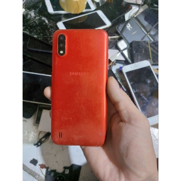 Cụm xác samsung A01 sống full hư màn hình