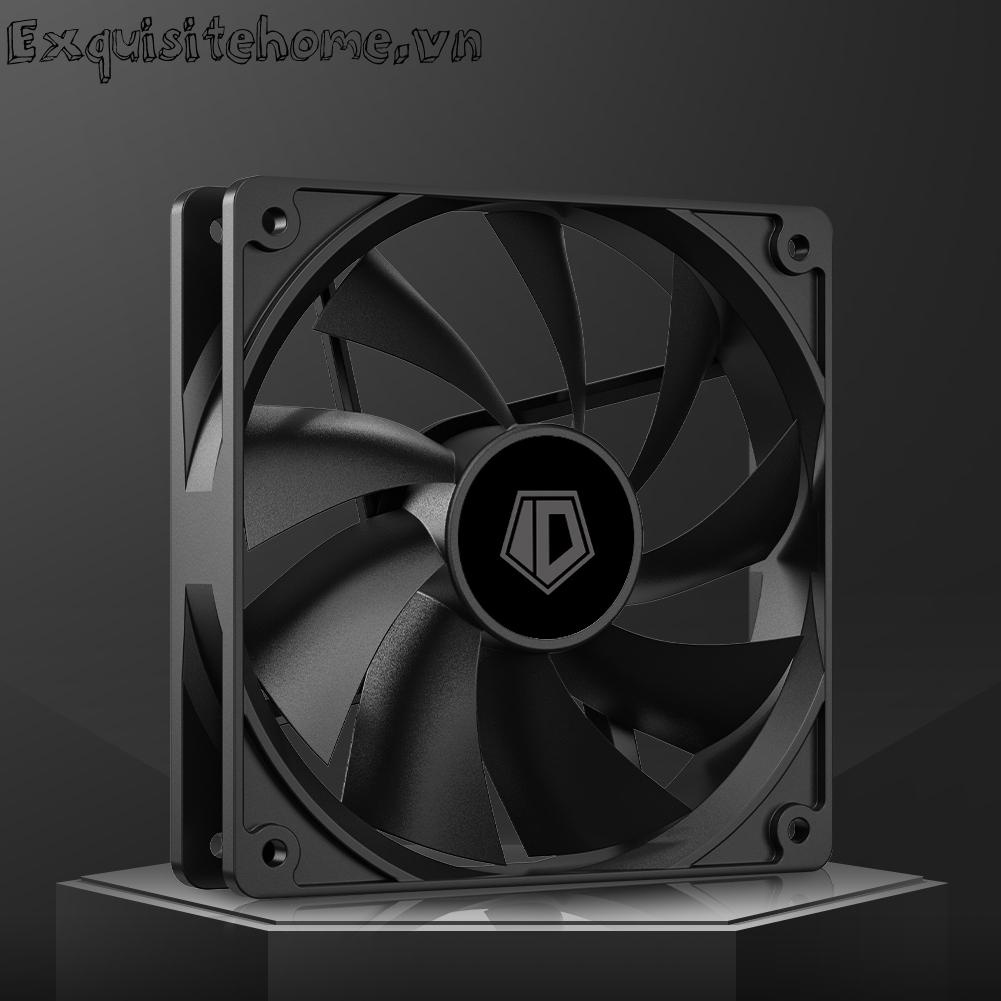 Quạt case máy tính pc pwm 4 pin im lặng 12cm quạt làm mát cpu 12v dc
