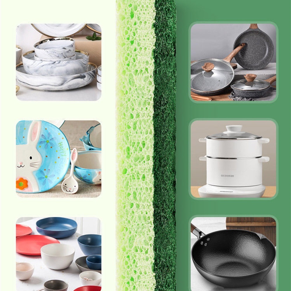 EELHOE 1 Cái Miếng Bọt Biển Ma Thuật Tẩy Cực Dày Mút Melamine Rửa Chén Miếng Cọ Rửa Giày Cuttable Cọ Rửa Làm Sạch miiki_vn