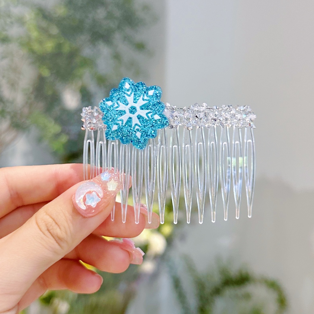 Kẹp Tóc Đính Đá Họa Tiết Hoạt Hình Frozen Xinh Xắn Cho Bé Gái 2023