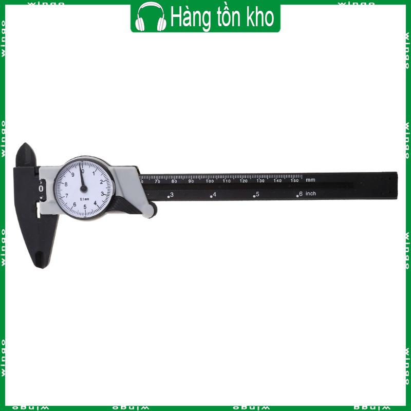 Win new 150mm 6 inch quay số calibre nhựa vernier calibre 4 chiều thước đo panme