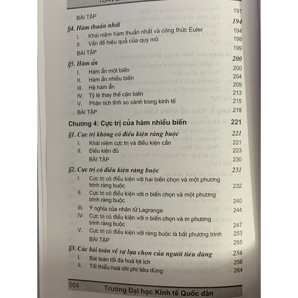 Sách - Giáo Trình Toán Cao Cấp Cho Các Nhà Kinh Tế - Phần II: Giải Tích Toán Học - Nhà Sách Pháp Luật New