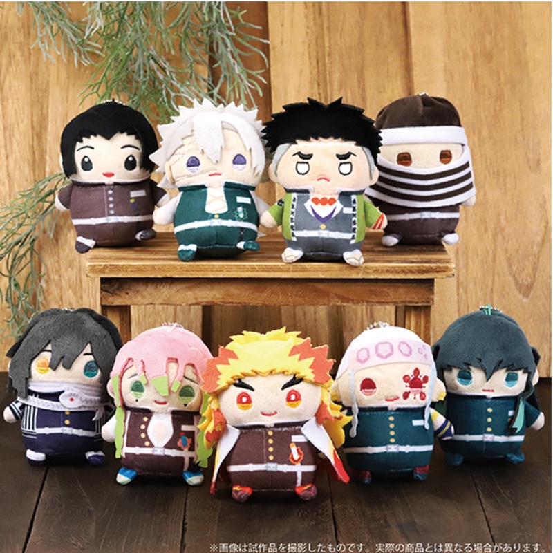 Mặt dây chuyền 9cm nhồi bông demon slayer: kimetsu no yaiba rengoku 9 trụ himejima tokitou muichirou kanroji mitsuri quà tặng búp bê sang trọng