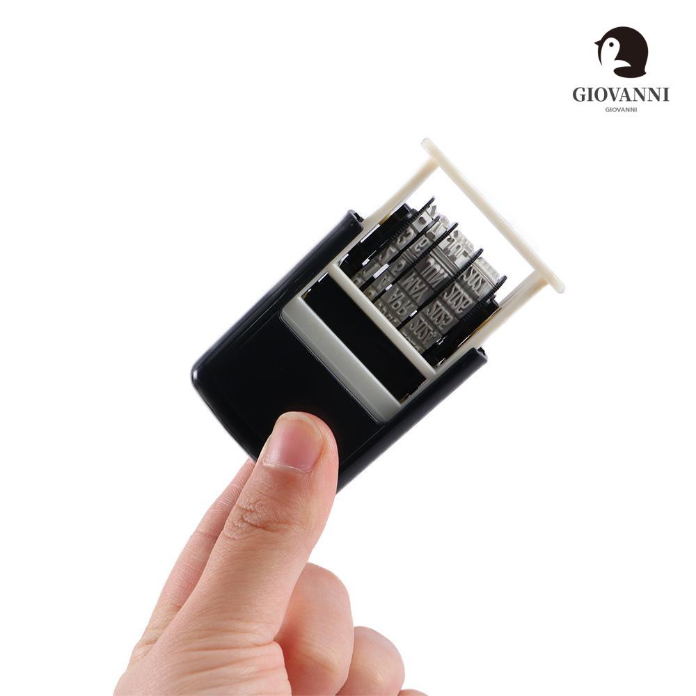 Giovanni date stamps english wheel self-inking thuận tiện dập scrapbooking con lăn con dấu kim loại nguồn cung cấp ngày con dấu