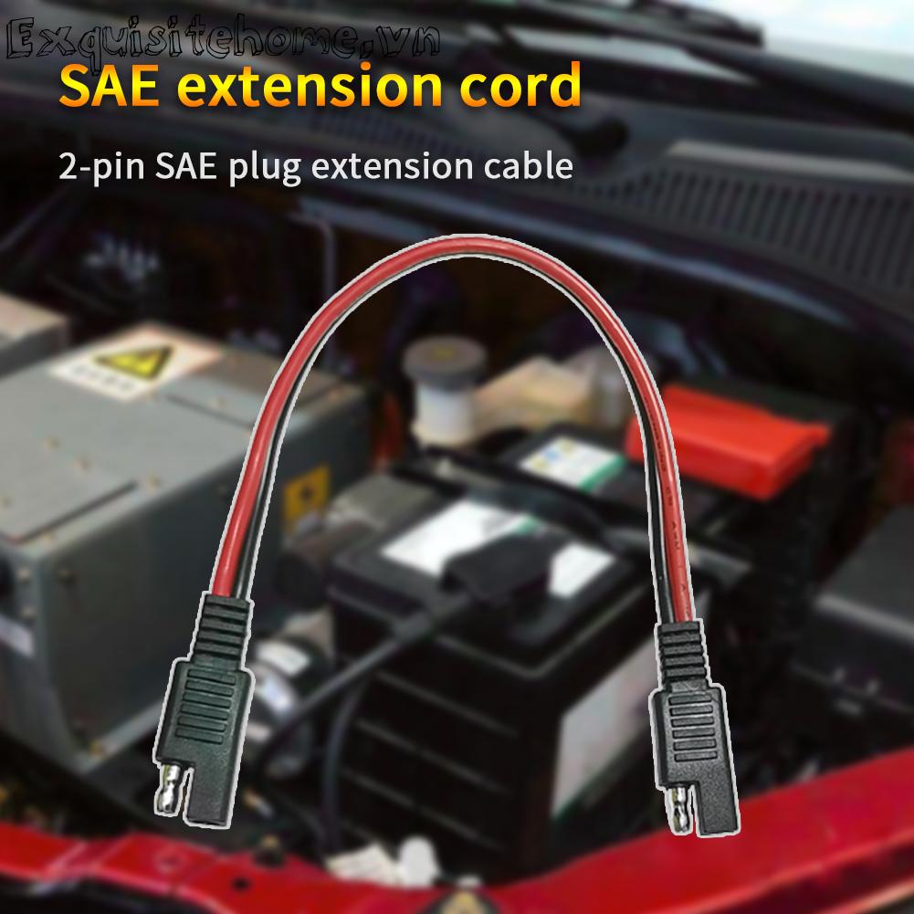 Dây cắm 2 chân 14awg 30cm sae đến sae cáp dây mở rộng ô tô