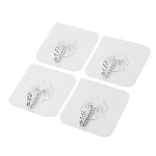Phòng tắm móc dính chắc chắn móc trong suốt liền mạch nail-free sticker quần áo magic sticky hook