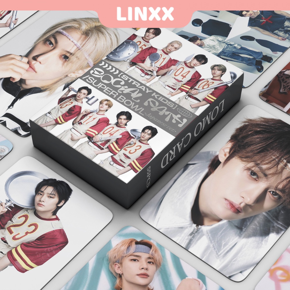 Linxx 55 chiếc stray kids social path album lomo card kpop photocards series bưu thiếp