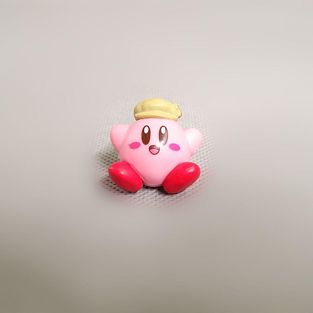 Mmluck kirby figurine doll, vật liệu tự làm hình anime, đồ chơi mô hình kirby ngôi sao hồng dễ thương pvc sưu tầm
