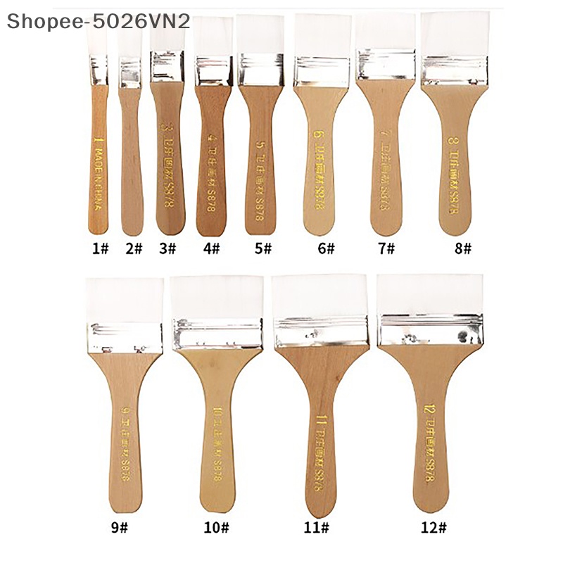 Bộ cọ sơn dầu nylon acrylic cho nghệ sĩ paing barbecue mới