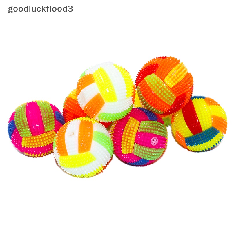 Đèn led nhấp nháy thay đổi màu sắc nảy mát xa nhím bóng chuyền trẻ em đồ chơi bóng phát sáng bằng cao su