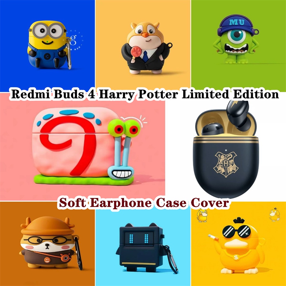 Phim hoạt hình sáng tạo cho redmi buds 4 harry potter phiên bản giới hạn vỏ bọc tai nghe mềm