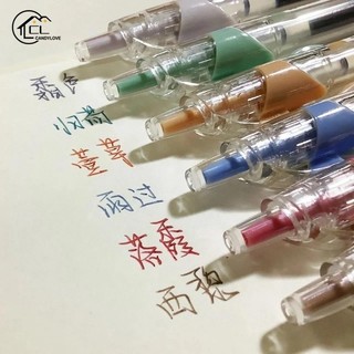 Bút mực gel 0.5 / 6 màu sắc retro bút mực gel 0.5 / 6 màu cổ điển