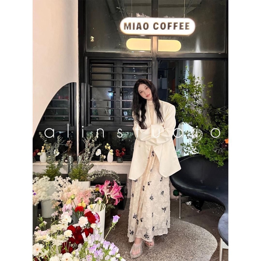 Đầm Dài Hai Dây In Họa Tiết Trái Tim Phong Cách Pháp Cổ Điển Thời Trang Mùa Hè Dành Cho Nữ