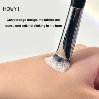 1pc angled contour makeup brushes / multi-function facial concealer brush / cover dark circles foundation brush detail beauty tool