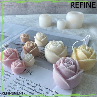 Khuôn Silicone Làm Nến Tạo Hình Hoa Hồng 3D DIY