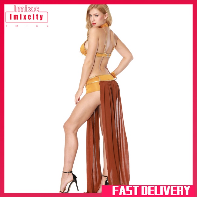 Imixcity 1 92% polyester 8% vải thun cosplay châu âu và mỹ ả rập sexy đồ lót váy