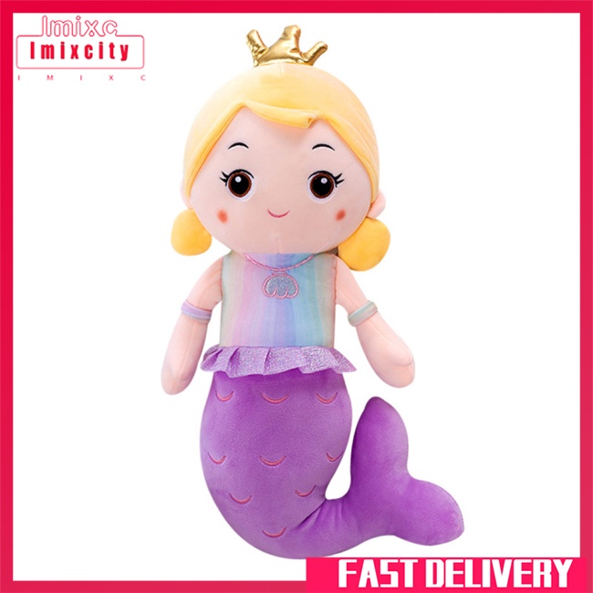 Imixcity dễ thương nàng tiên cá công chúa búp bê cô gái sáng tạo phim hoạt hình sang trọng món quà sinh nhật cho bé gái