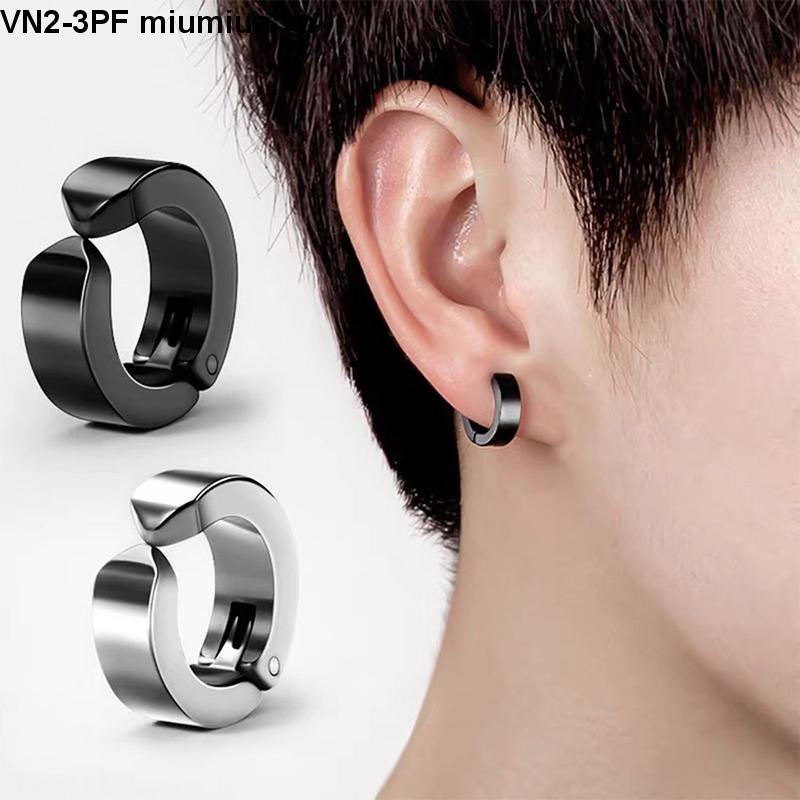 Khuyên Tai Thép Không Gỉ Không Bấm Lỗ Cho Nam Nữ Bé Trai Khuyên Tai Không Cần Bấm Lỗ