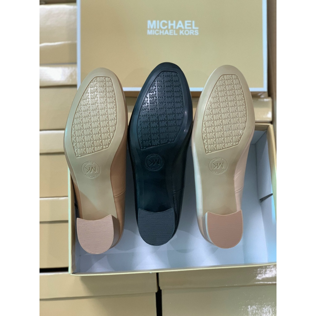 Giày MK mũi tròn, gót trụ 5cm