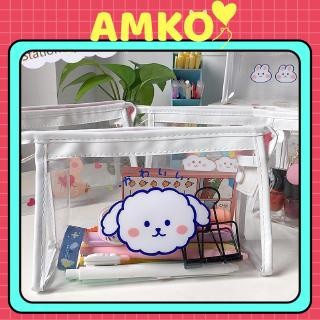 [XẢ KHO] Hộp Bút Trong Suốt To Dễ Thương HOT TRENDS Đựng Vừa Máy Tính, Đồ Mỹ Phẩm Túi Bút Tiện Dụng AMKO HBN16