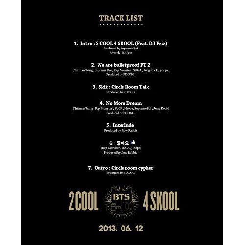 BTS - 2 Cool 4 Skool