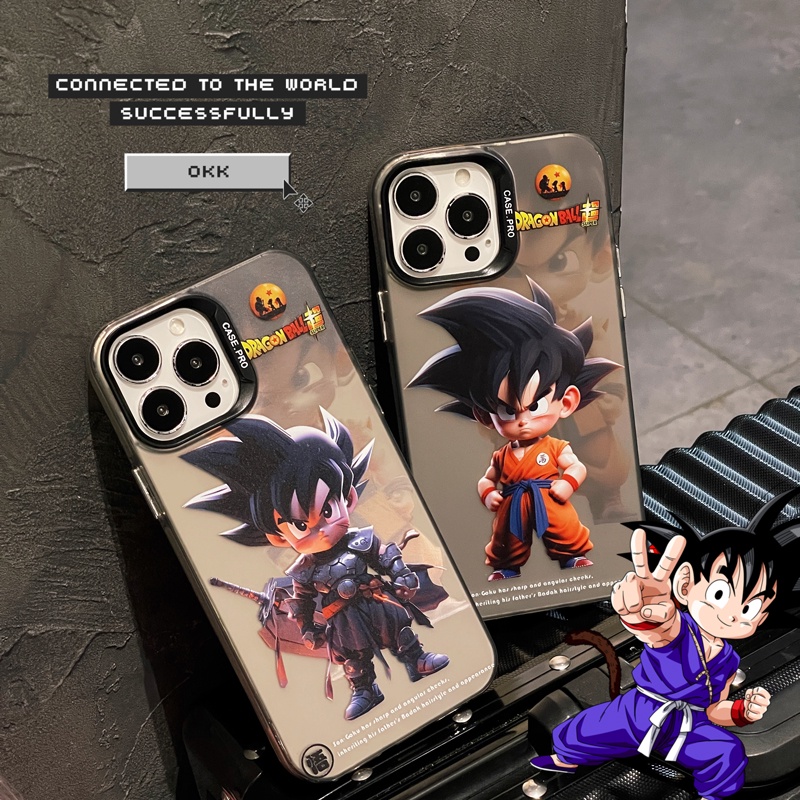 Vỏ điện thoại hoạt hình dragon ball wukong mạ màu cho iphone 11 14 13 12 pro max cover