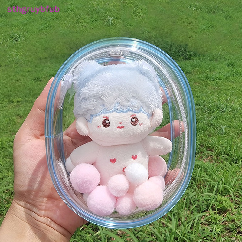 Sthb 10cm búp bê sang trọng ra túi pvc búp bê bông trong suốt túi trưng bày trong suốt hộp đựng trong suốt cho búp bê hoạt hình anime vn