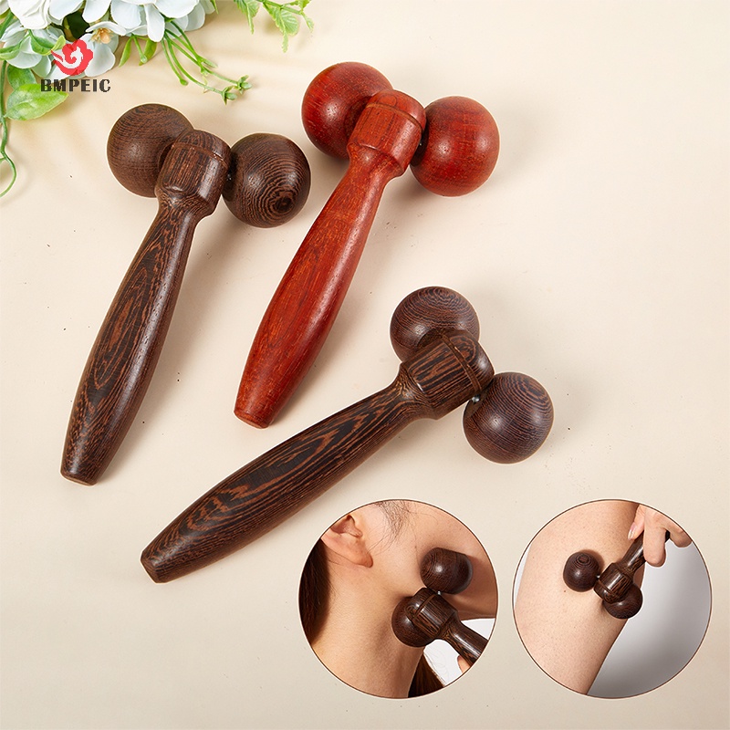 Bmpeic wood body foot reflexoy dụng cụ châm cứu trị liệu phế liệu máy mát xa mặt con lăn mới