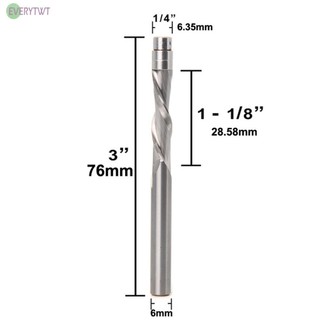 ⭐24H SHIPING ⭐Compression Flush Trim Solid Carbide Spiral Router Bit Miilling Cutter 6.35mm6mm