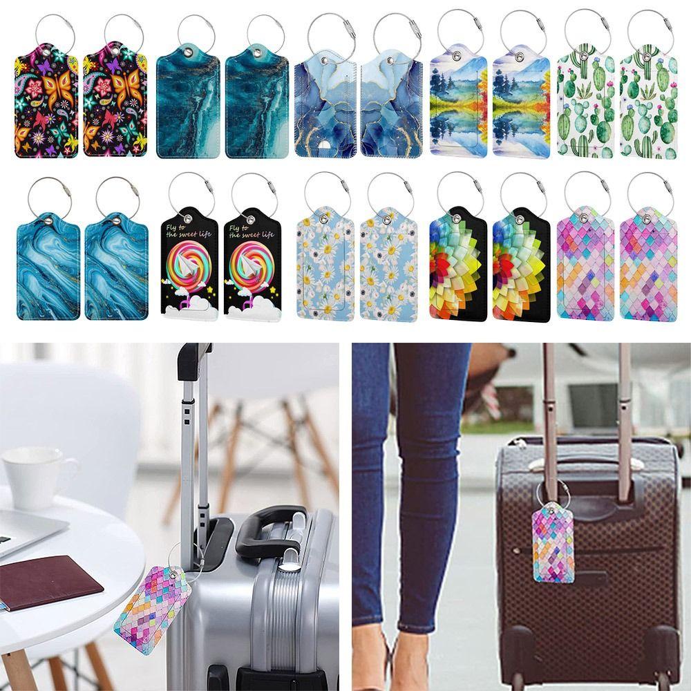 Thẻ Ghi Thông Tin Hành Lý Bằng pu Sáng Tạo Có Thể Tái Sử Dụng Cho Nam Và Nữ