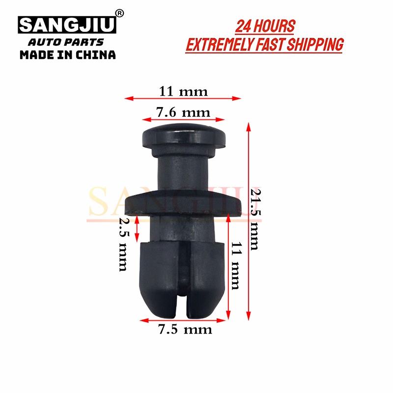 50pcs tương thích với honda acura accord crv odyssey prelude legend motorcyclr cb250 cbr splash shield clips 90657-sb0-003