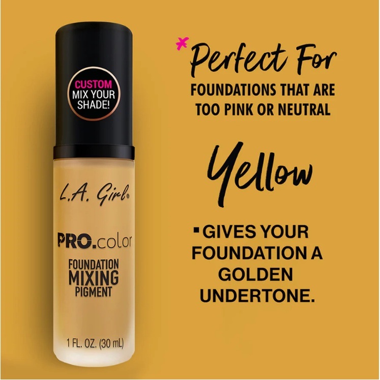 Kem nền hiệu chỉnh tone màu La Girl Pro.color Foundation Mixing Pigment