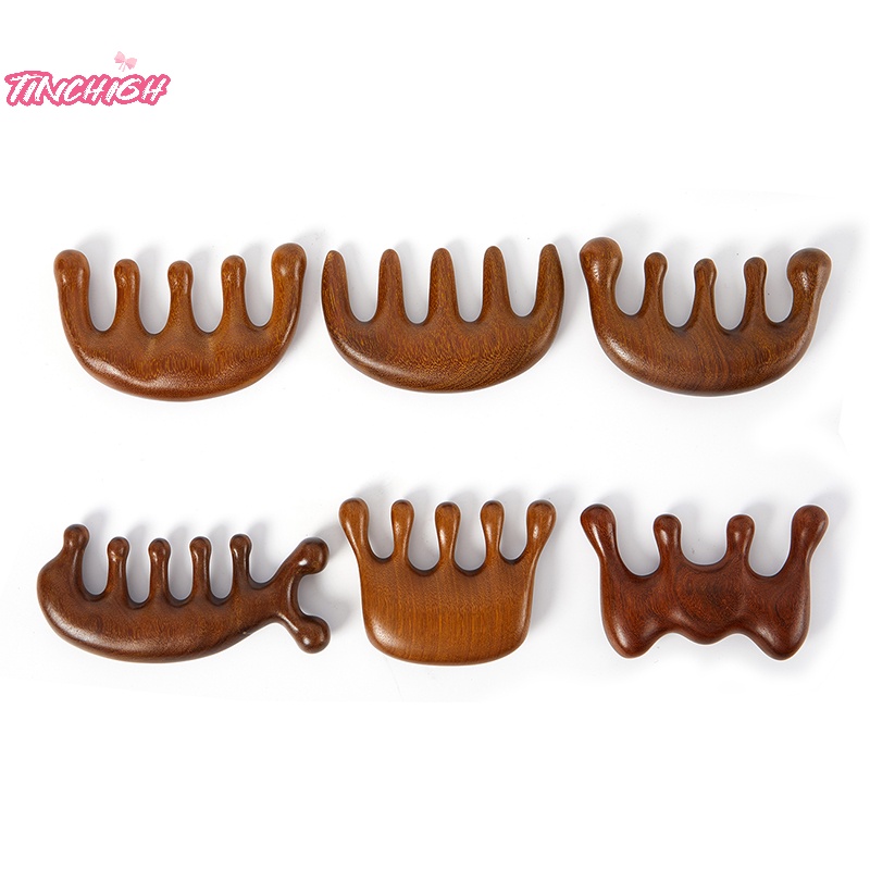 1pc head meridian massage comb sandal five wide tooth comb anti-static