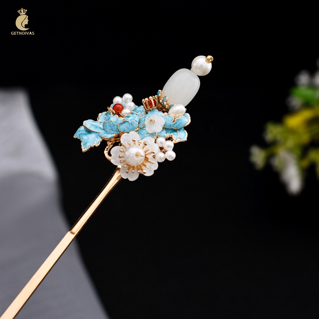 Trâm cài tóc GETNOIVAS tua rua Hán phục handmade dễ phối DIY