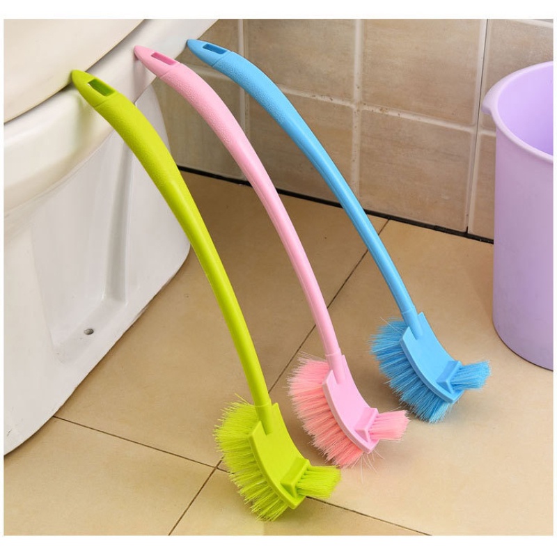 Chổi cọ rửa toilet bồn cầu vệ sinh Dụng cụ bàn chải làm sạch toilet nhà tắm 2 đầu tiện dụng Siêu Sạch-MCKES