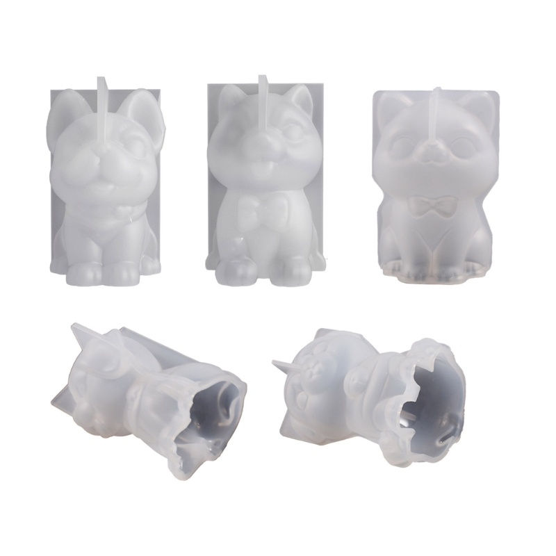 Khuôn silicone Làm Móc Khóa diy Hình Chó Mèo Xinh Xắn