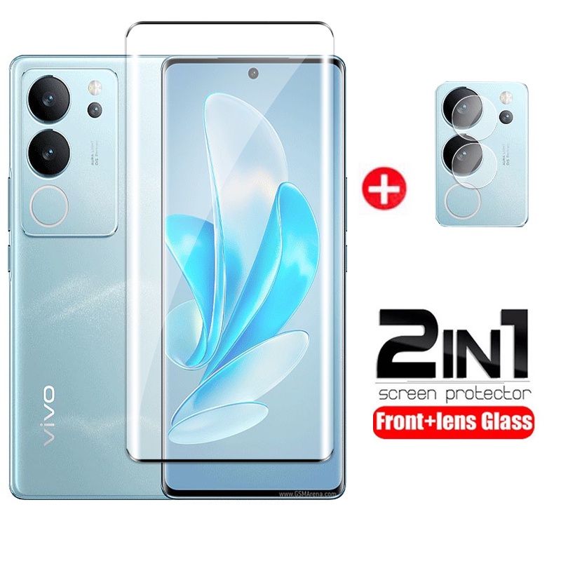Kính Cường Lực 2 Trong 1 Bảo Vệ Toàn Màn Hình Cho vivo v29 v29e 5g 2023
