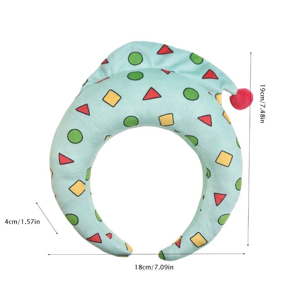 Shanlin Băng Đô Cài Tóc Bằng Vải Bông Ba Chiều Hình shin-chan Vui Nhộn Hóa Trang Phong Cách Hàn Quốc