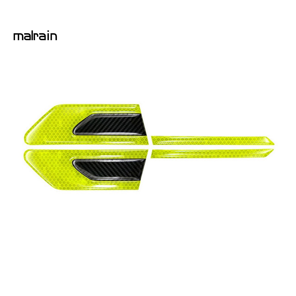 1 Cặp Nhãn Dán Phản Quang Cảnh Báo Chống Nước Độ Sáng Cao Cho Xe Hơi Xe Máy