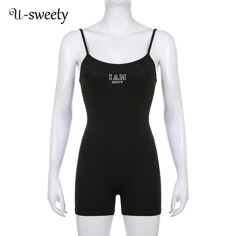 Bộ Áo Liền Quần Hai Dây Dáng Ôm Màu Trơn Thời Trang 2023 Dành Cho Bạn Nữ | BigBuy360 - bigbuy360.vn