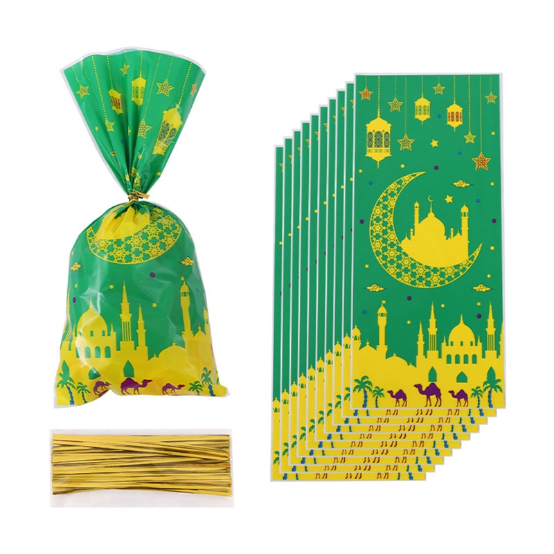 Set 100 Túi Bóng Kính Bóng Kính Bóng Kính Đựng Kẹo Bánh Kẹo Tiệc Tùng Cho Trẻ Em