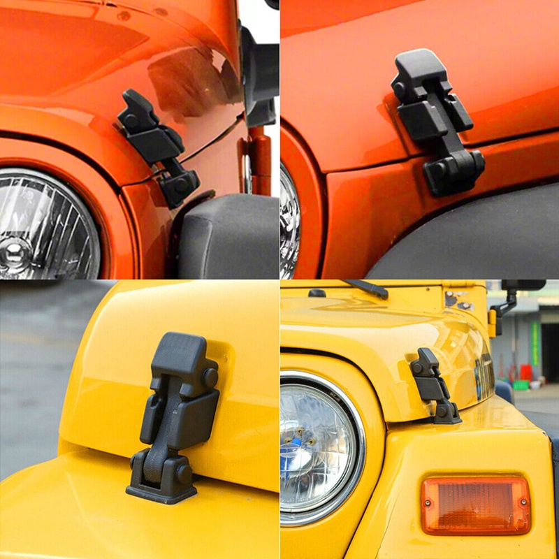 1 cặp Chốt &amp; Giá đỡ mui trước 55395653Af 55395652Ac cho Jeep Wrangler JK 2007-2018